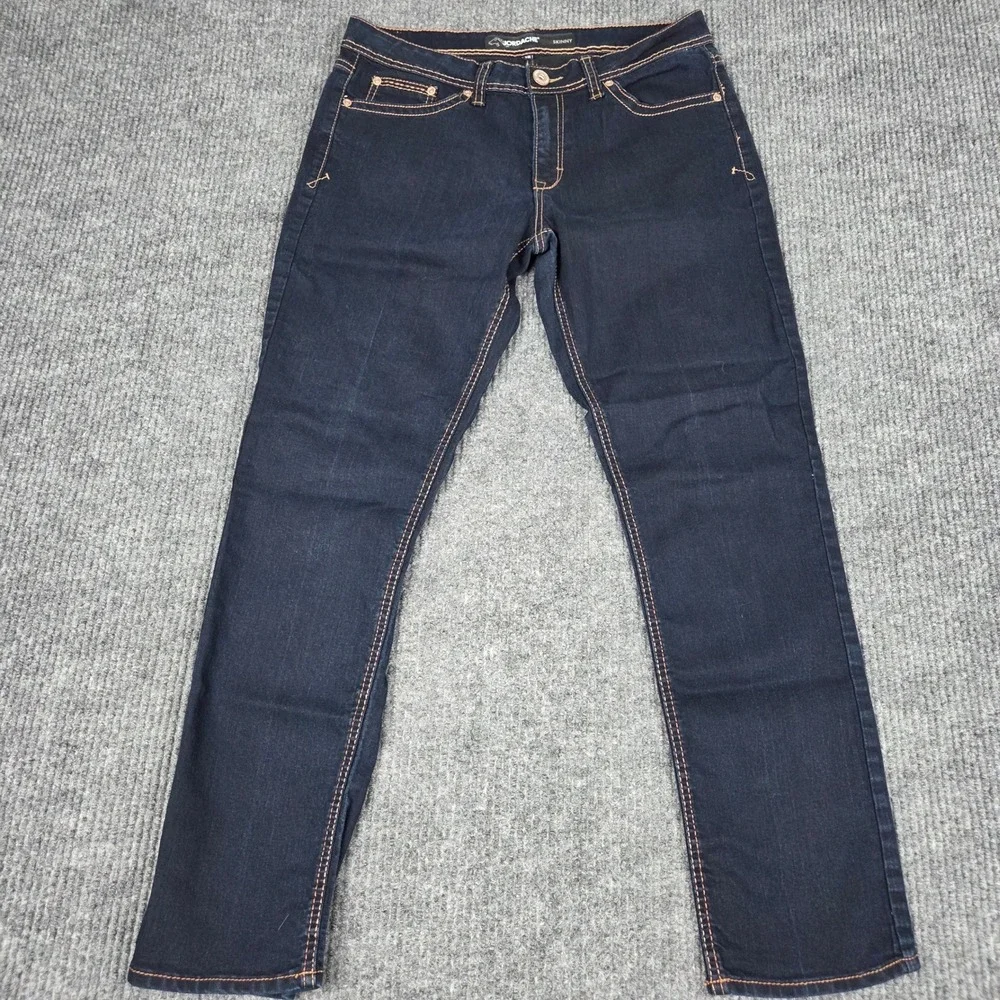 Jordache Womens Skinny Jeans Dark Rinse Stretch Denim Size 12 JM312004R